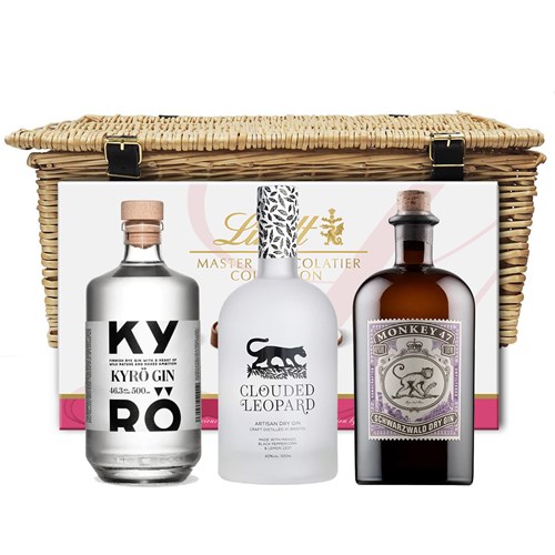 Craft Gin Family Hamper With Chocolates - Customer Favourite